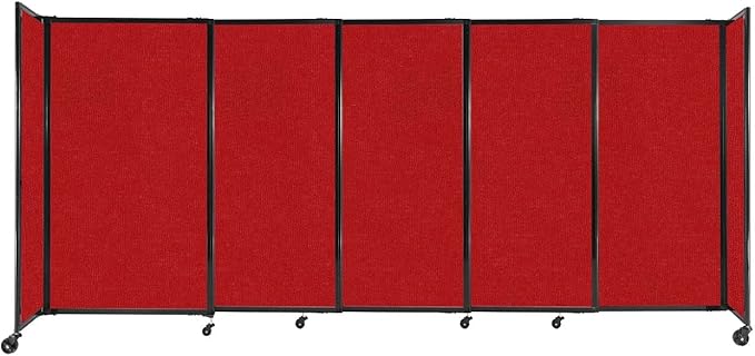 Versare Straightwall Sliding Portable Wall Partition | Freestanding Office by VERSARE