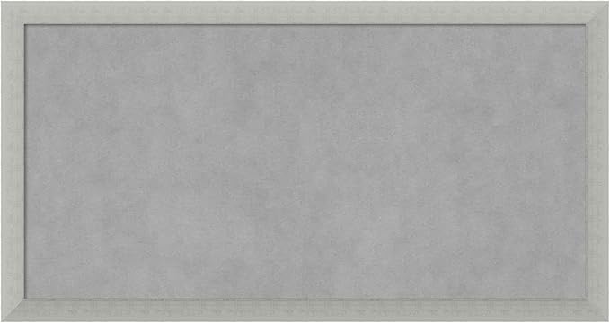 Amanti Art Silver Framed Magnetic Board 14x26 Small Vision Board by AmantiArt