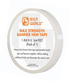 AJ Sign World 1" MAX Strength Banner Hem Double Sided Permanent Tape by AJSignWorld