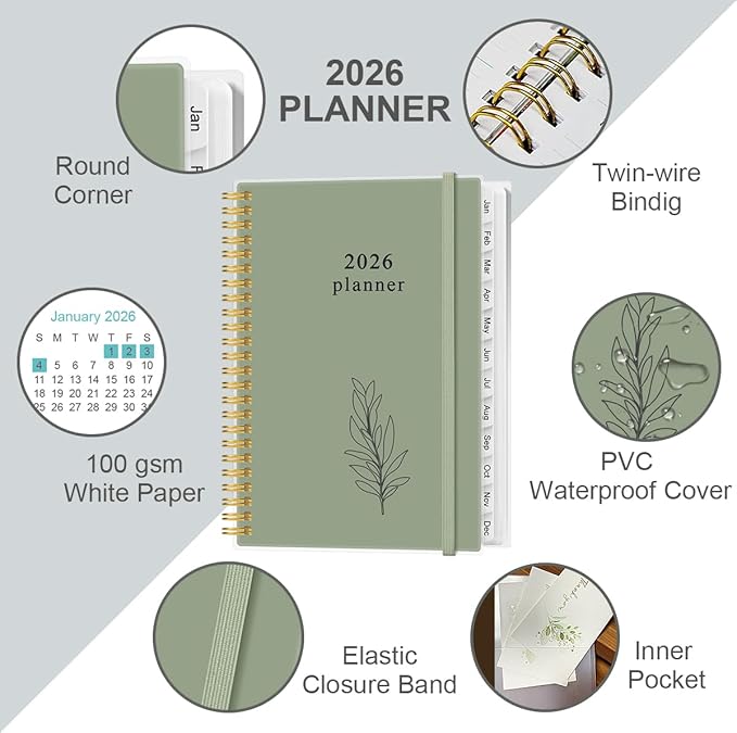 2026 Planner - Planner 2026 from January 2026 - December 2026, Weekly & Monthly - Image 2
