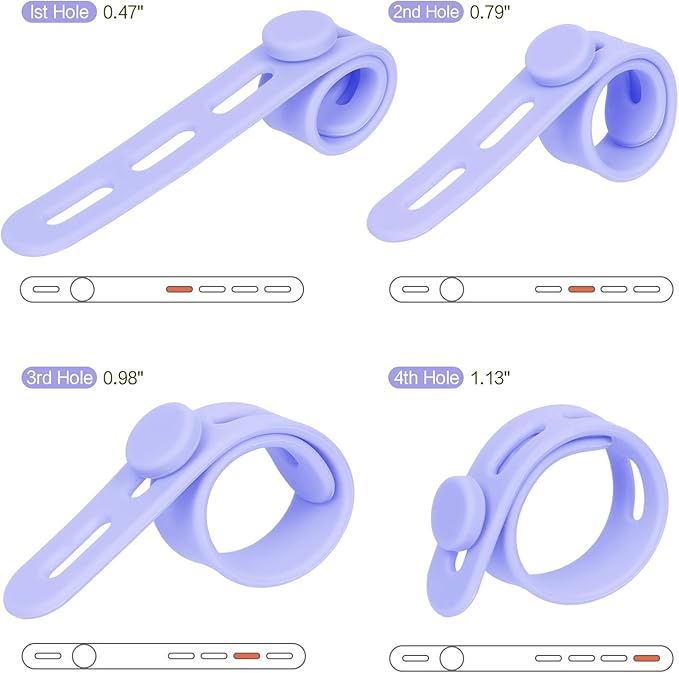 Donruby 24Pcs Silicone Cable Ties - Image 3