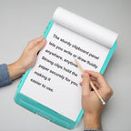 HWPRATO Clipboards Organizer Clipboard with Storage Nursing Clipboard Foldable File Folder Plastic Folio with Storage Case for Teacher,Kids,Doctor,Offices (Arctic Blue)