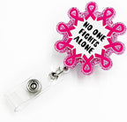 Breast Cancer Awareness Badge Reel Retractable Band ID Clip Cancer Awareness by TianZhun