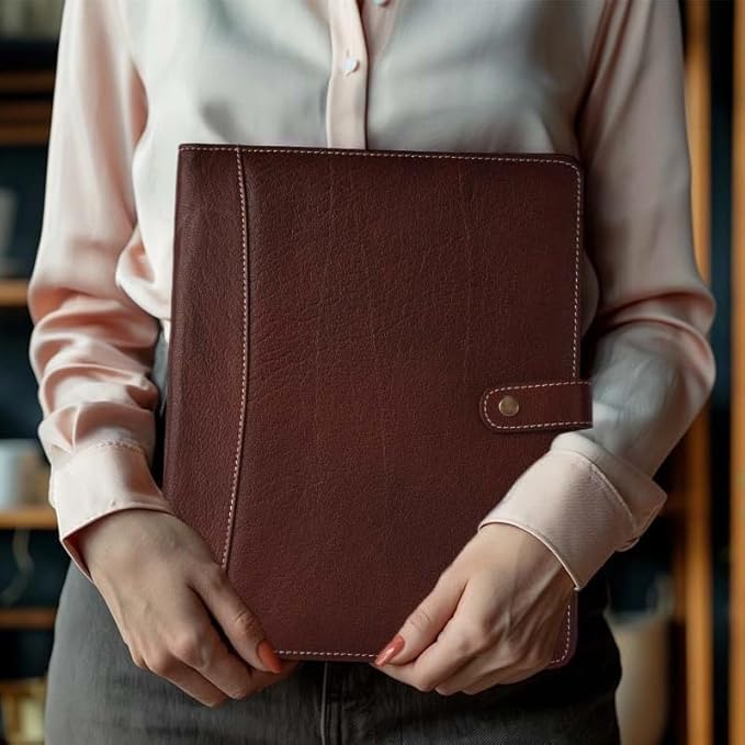Leather Village Leather Portfolio Organizer - Image 7