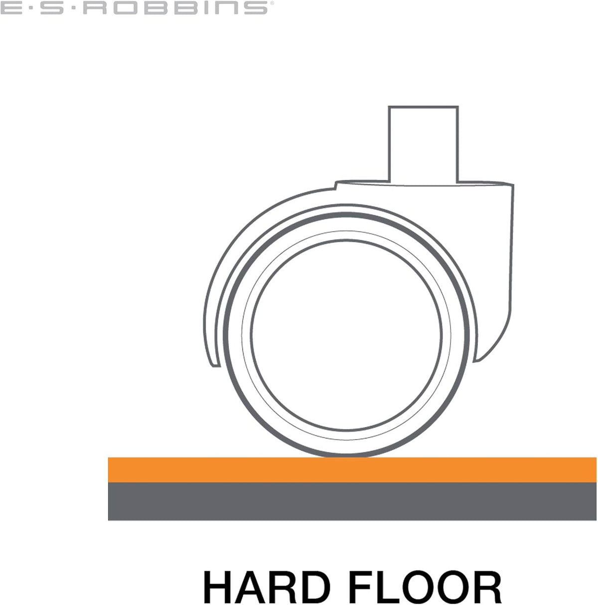ES Robbins EverLife Hard Floor Lipped Vinyl Chair Mat, 36 by 48-Inch, Light U...