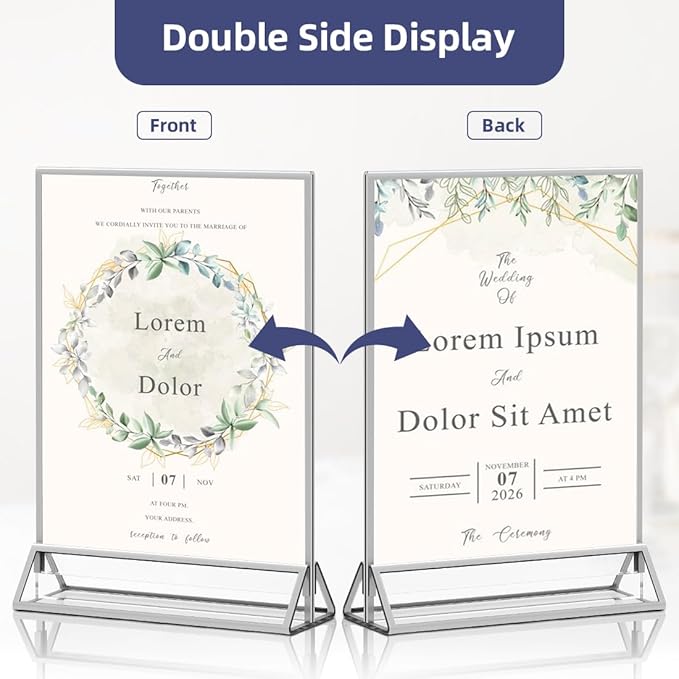 PPH-Sisy Clear Acrylic Sign Holder 8.5X11 - Image 5