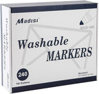 Madisi Washable Markers, Broad Line Markers, Classroom Bulk Pack - Image 7