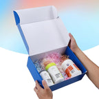 PHAREGE 12x9x4 inch Gift Shipping Boxes Bulk 20 Pack Blue, Tab Lock Tuck Top - Image 2