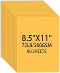 Yellow Cardstock 8.5 X 11, 80 Sheets Card Stock, 75lb/ 200gsm Copy Paper by Ciphyfee