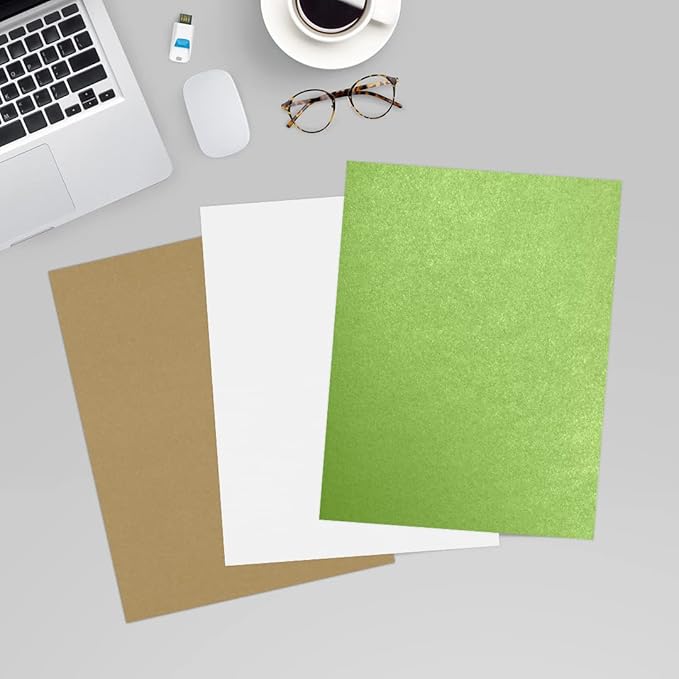 LUXPaper 8.5" x 11" Cardstock | Letter Size | Fairway Metallic | 105lb. Cover | - Image 6