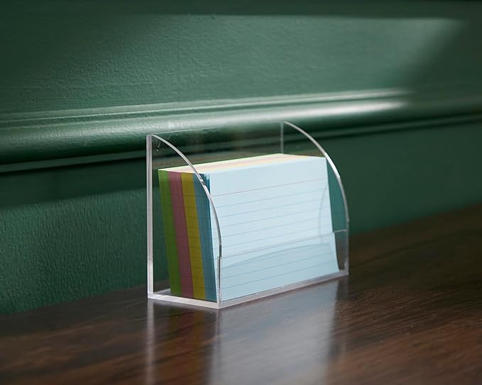 SEVENY 2 PACKS 3x5 Acrylic Index Card Holder Business Card Display Stand - Image 8