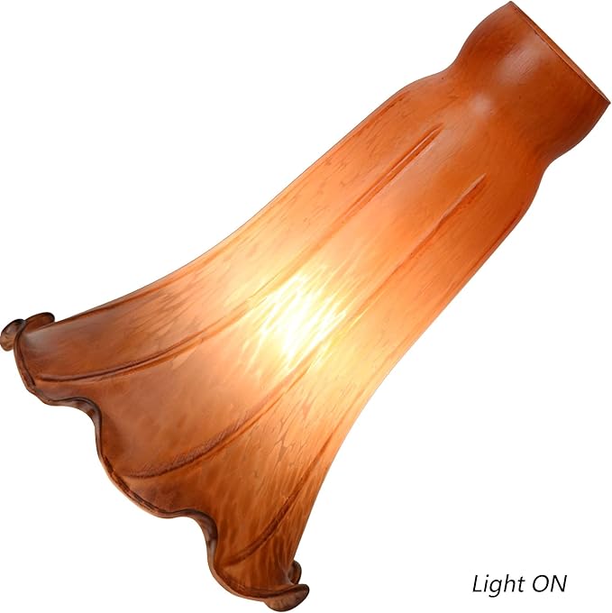 Bieye LS27 Lily Flower Blown Glass Lampshade - Image 2