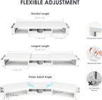 opnice desk organizers and accessories, dual monitor stand, close-up detail