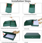 URbantin 6 Pack Foldable Plastic Box Files A4 - Image 2