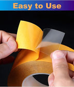Ultra-Thin Double Sided Adhesive Tape 1.5Inch x 66Ft Transparent Sticky Tape - Image 5