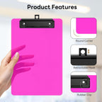 6 Pack Colorful Small Clipboard, A5 Mini Clip Board | Black Clip, 9 x 6" Half-Letter Size for Classroom, Students, Teacher, Nurse, Office & School Supplies