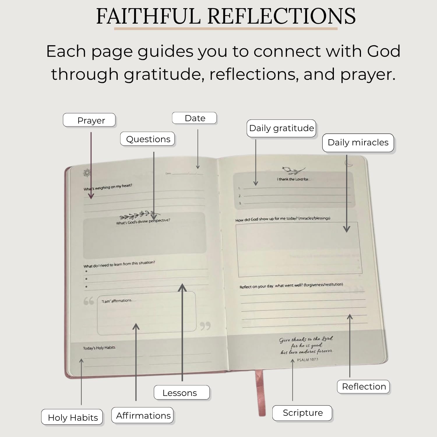 Prayer Journal – Peace in Christ 12-Week Guided Christian Prayer Journal for Women & Men with Daily Prayer Prompts, Scripture, Gratitude & Reflection for Spiritual Growth