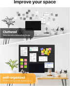 Large Cork Boards for Walls, Cork Boards for Office Decor, Felt Board - Image 4