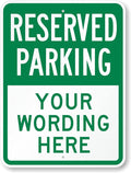 SmartSign 24 x 18 inch Custom “Reserved Parking” Metal Sign by SmartSign