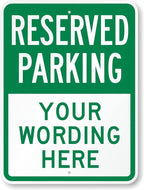SmartSign 24 x 18 inch Custom “Reserved Parking” Metal Sign by SmartSign
