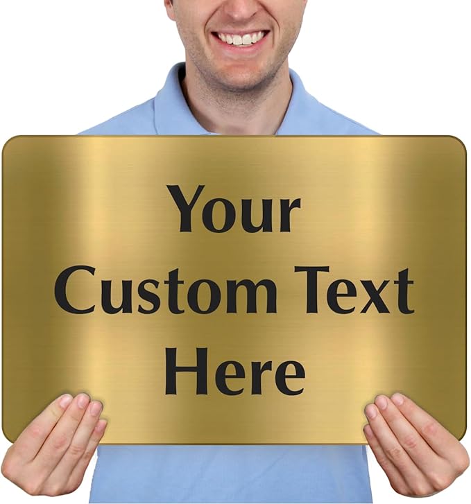 SmartSign Custom Brass Sign - Image 2