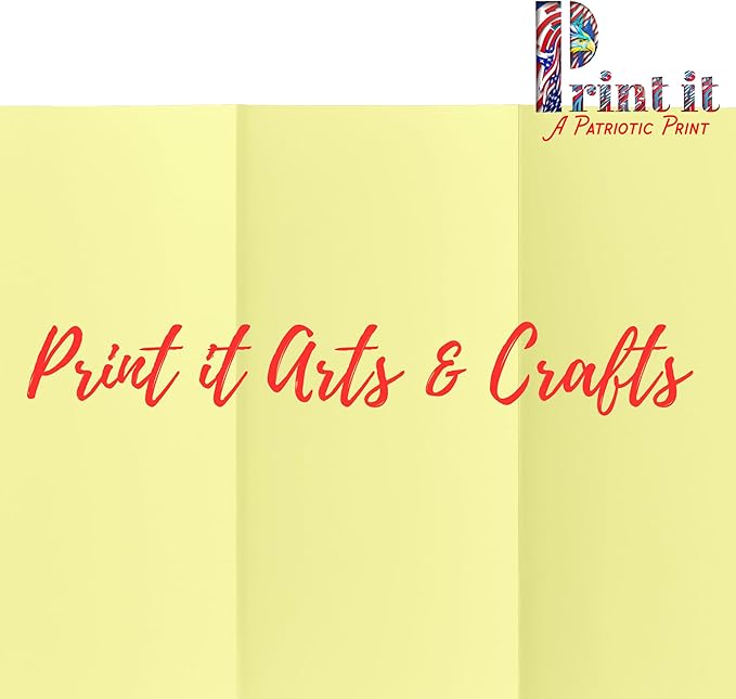 Printit Colors Multipurpose Paper, 20 lbs., 8.5" x 11", Canary-Yellow, 500 - Image 6