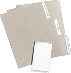 Avery® File Folder Labels on 4" x 6" Sheets, Easy Peel®, White, Print & Handwrite, 2/3" x 3-7/16", 252 Labels (5202)