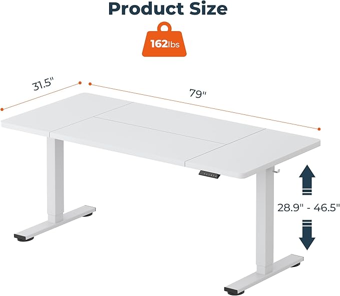 FitStand Adjustable Standing Desk, Large 79x31 Inches Standing Desk - Image 3