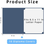 HAUTOCO 10 Pack Certificate Holders, Document Award Covers Certificate Folders - Image 2