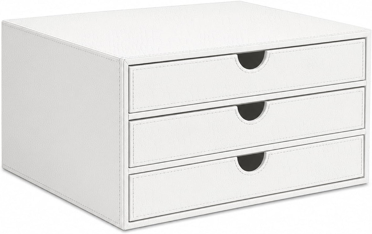 UnionBasic Document Organizer, 3-Drawer File Cabinet Document Storage Box, Of...