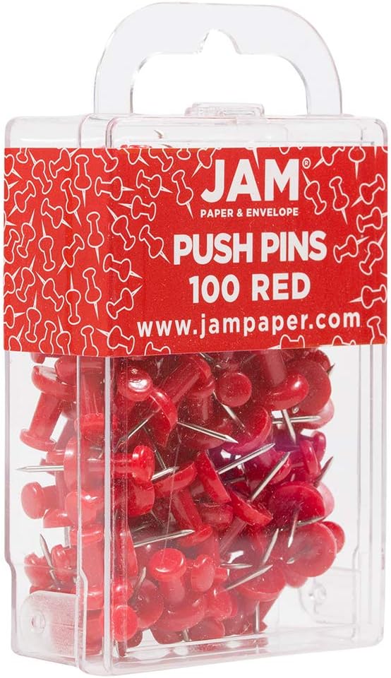 JAM PAPER Colorful Push Pins - Image 2