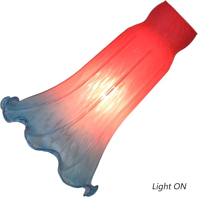 Bieye LS67 Lily Flower Blown Glass Lampshade - Image 2