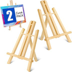ESRICH 2 Pack 11.8" Wood Easels, Tabletop Easel by ESRICH