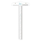 12" Clear Acrylic T-Square Ruler by CYFUNDESIGN