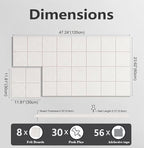 G Gamit Large Felt Wall Tiles Bulletin Board, Large Cork Board Alternative - Image 2