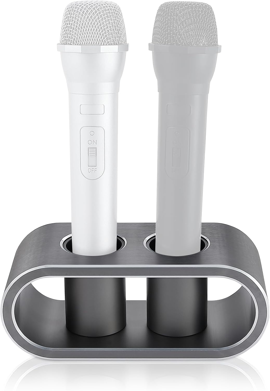 Metal Aluminum Alloy Desktop Microphones Storage Holder, Stand Support Base F...