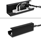 VIDOR Under Desk Cable Management Tray 2-Pack, No Drill Alloy Steel - Image 5