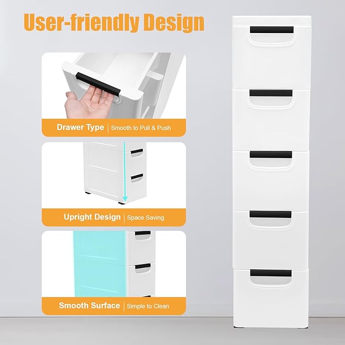 YARDOMGAR 5-Drawer Storage Cabinet - Image 6