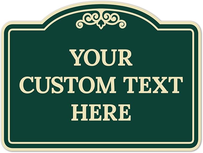 Custom Decorative Sign, Personalized Metal Sign by SigoSigns