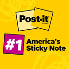 Post-it Notes, 3 x 3 in, Poptimistic Collection, 3 Lined Pads | School Supplies and Office Products