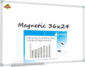 Lockways Magnetic Dry Erase Board, 36 x 24 Inch Magnetic Whiteboard White Board by Lockways