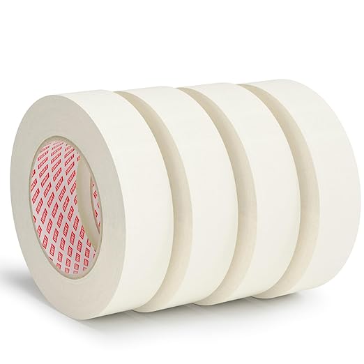 SWRT Masking Tape 1 Inch x 55 Yards – 4 Rolls, Strong Adhesive, Easy Tear by SWRT