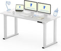 FLEXISPOT 4 Legs Standing Desk 63 x 28 Inch Electric Adjustable Height Desk by FlexiSpot