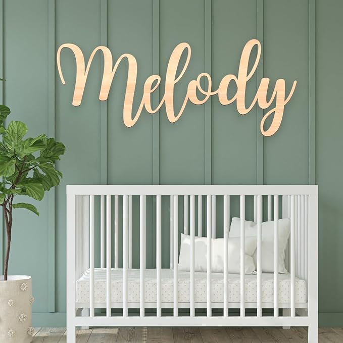 Personalized Wooden Name Sign for Nursery - Image 2