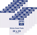 Comix Sticky Easel Pad, 20 x 23 Inches Flip Chart Paper by Comix
