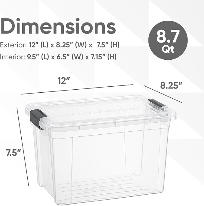 Superio Clear Storage Boxes - Image 2