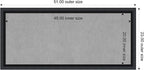 Amanti Art Black Framed Magnetic Board 23x51 Oversize Vision Board - Image 3