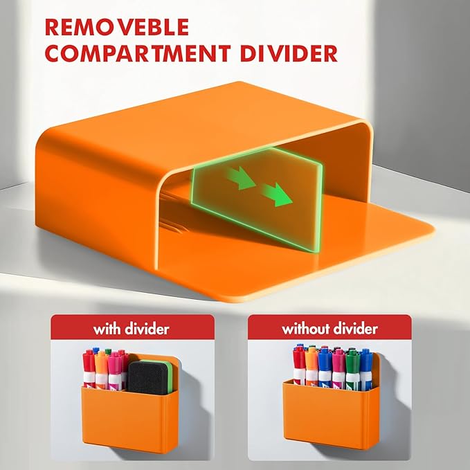 BEYGORM 2 Pack Plastic Magnetic Pen Holder - Image 4