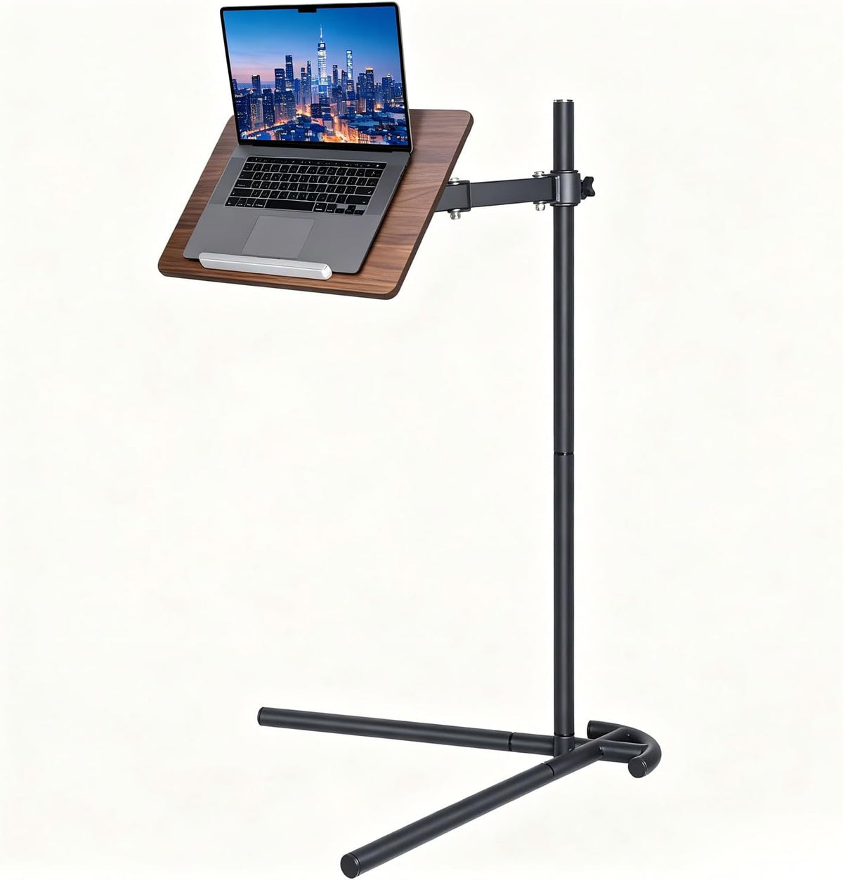 Adjustable Laptop Floor Stand for Bed, Couch, and Standing Desk Use, Large Si...