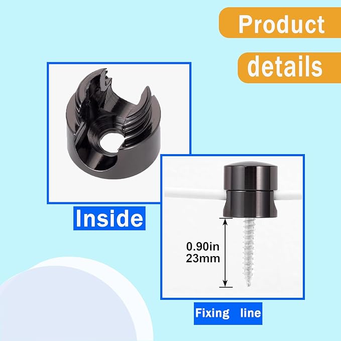 3 Sets Charger Cord Holder, Glossy Black Metal Adhesive Cable Management Clips - Image 5